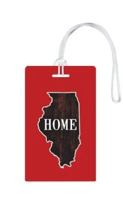 612 My Home State Illinois Luggage Tag -Luggage Pros Shop 612 My Home State Illinois Luggage Tag 3