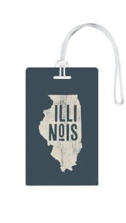 612 My Home State Illinois Luggage Tag -Luggage Pros Shop 612 My Home State Illinois Luggage Tag 4