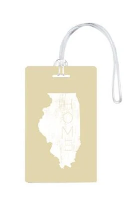 612 My Home State Illinois Luggage Tag -Luggage Pros Shop 612 My Home State Illinois Luggage Tag 5