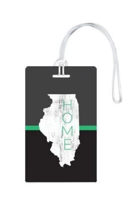 612 My Home State Illinois Luggage Tag -Luggage Pros Shop 612 My Home State Illinois Luggage Tag 6