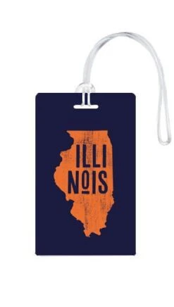 612 My Home State Illinois Luggage Tag -Luggage Pros Shop 612 My Home State Illinois Luggage Tag 8