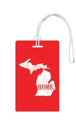 612 My Home State Michigan Luggage Tag -Luggage Pros Shop 612 My Home State Michigan Luggage Tag 3
