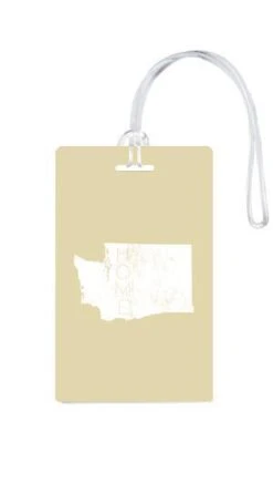 612 My Home State Washington Luggage Tag -Luggage Pros Shop 612 My Home State Washington Luggage Tag 5
