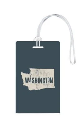 612 My Home State Washington Luggage Tag -Luggage Pros Shop 612 My Home State Washington Luggage Tag 8