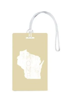 612 My Home State Wisconsin Luggage Tag -Luggage Pros Shop 612 My Home State Wisconsin Luggage Tag 3