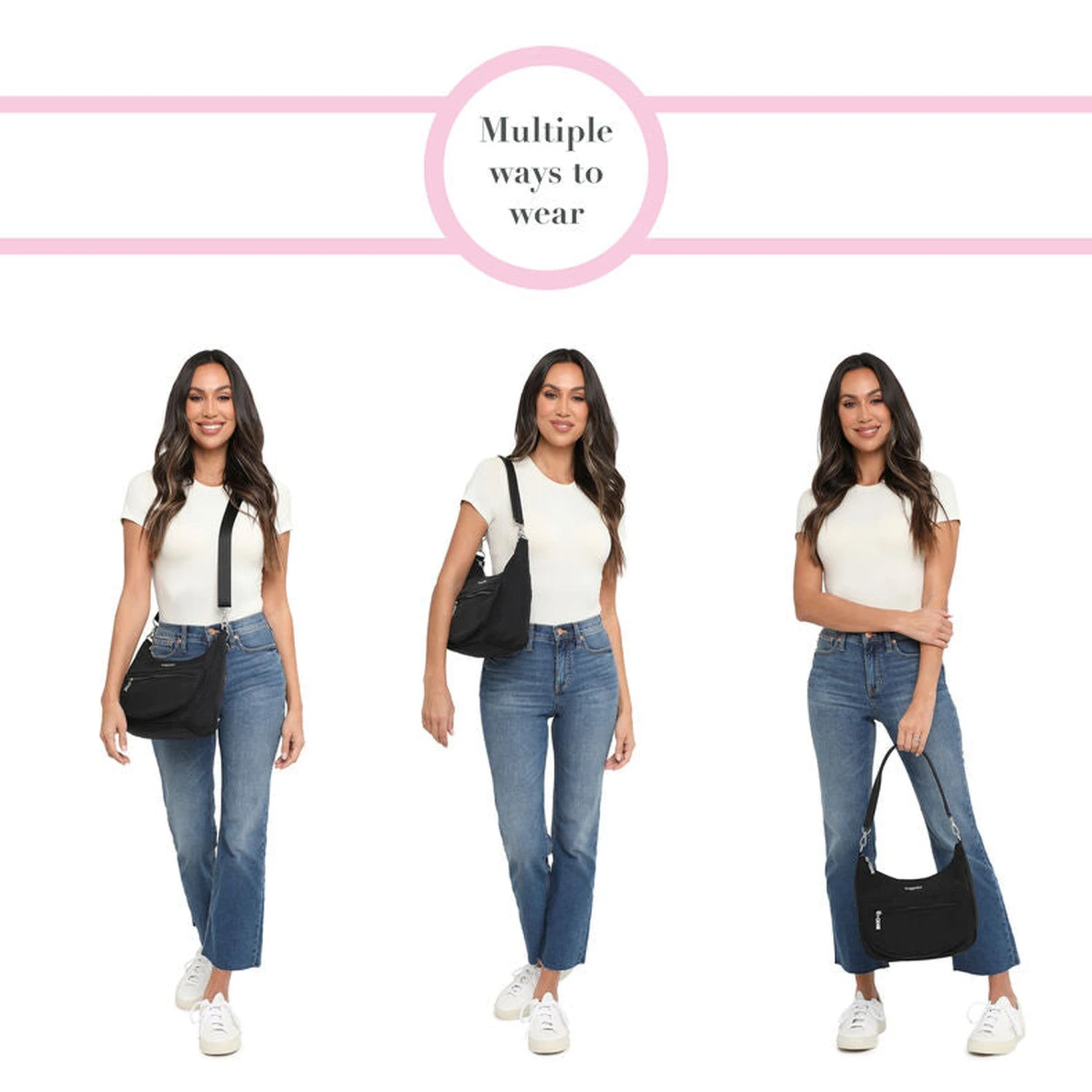 Baggallini Modern Pocket Half Moon Bag Baggallini Modern Pocket Half Moon Bag -Luggage Pros Shop Baggallini Modern Pocket Half Moon Bag 10