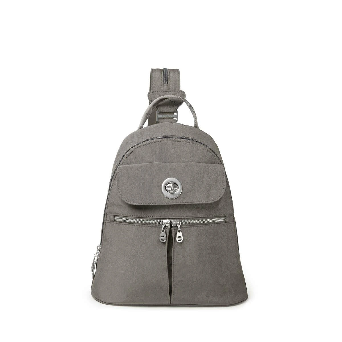 Baggallini Silver International Collection Naples Convertible Backpack Baggallini Silver International Collection Naples Convertible Backpack -Luggage Pros Shop Baggallini Silver International Collection Naples Convertible Backpack 3
