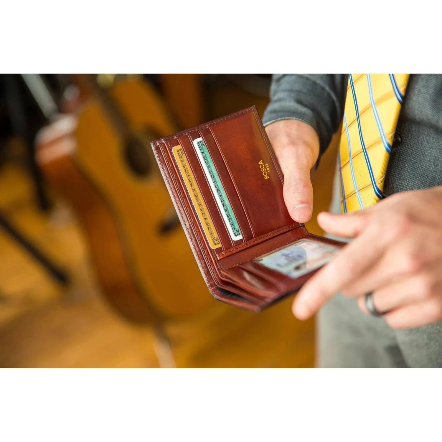 Bosca Old Leather Bifold Wallet with Card / ID Flap Bosca Old Leather Bifold Wallet With Card / ID Flap -Luggage Pros Shop Bosca Old Leather Bifold Wallet with Card ID Flap 10