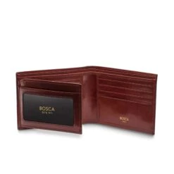 Bosca Old Leather Bifold Wallet With Card / ID Flap 5 Bosca Old Leather Bifold Wallet With Card / ID Flap -Luggage Pros Shop Bosca Old Leather Bifold Wallet with Card ID Flap 4
