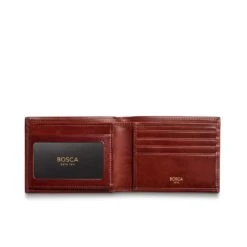 Bosca Old Leather Bifold Wallet With Card / ID Flap 6 Bosca Old Leather Bifold Wallet With Card / ID Flap -Luggage Pros Shop Bosca Old Leather Bifold Wallet with Card ID Flap 5