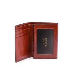 Bosca Old Leather Double ID Trifold Wallet -Luggage Pros Shop Bosca Old Leather Double ID Trifold Wallet 3