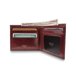 Bosca Old Leather Executive ID Wallet  -Luggage Pros Shop Bosca Old Leather Executive ID Wallet 5