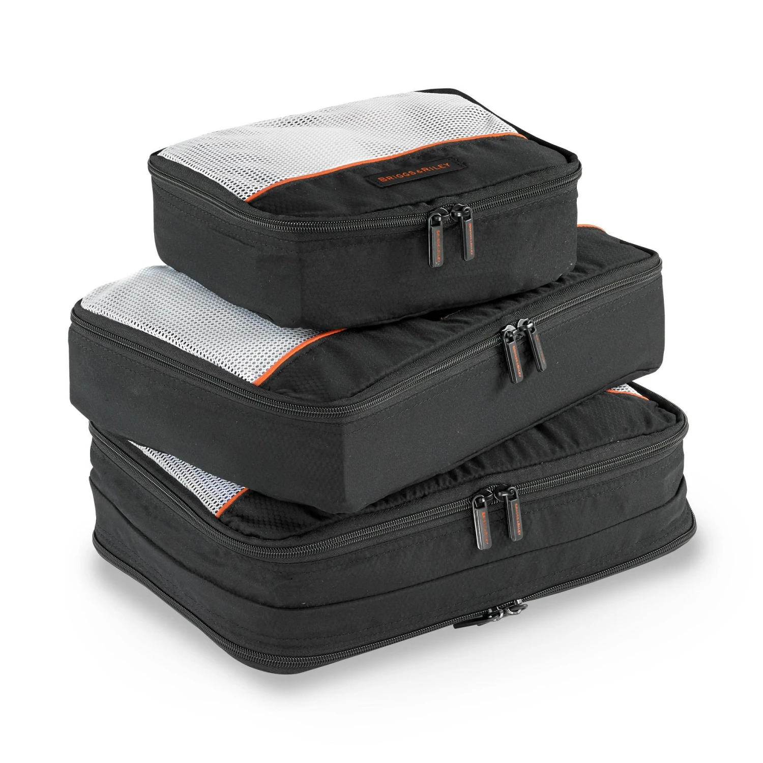 Briggs & Riley Travel Basics Set Of 3 Small Packing Cubes Briggs & Riley Travel Basics Set Of 3 Small Packing Cubes -Luggage Pros Shop Briggs Riley Travel Basics Set Of 3 Small Packing Cubes