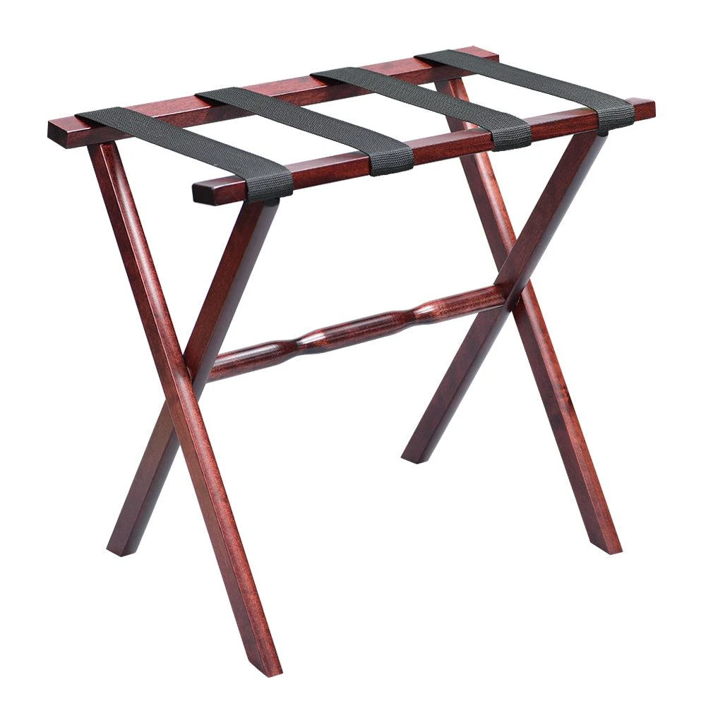 Gatehouse Furniture Luggage Rack - Straight Wood Leg with 4 Nylon Straps Gatehouse Furniture Luggage Rack - Straight Wood Leg With 4 Nylon Straps -Luggage Pros Shop Gatehouse Furniture Luggage Rack Straight Wood Leg with 4 Nylon Straps 10