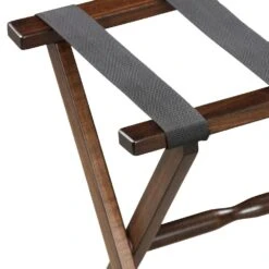 Gatehouse Furniture Luggage Rack - Straight Wood Leg With 4 Nylon Straps 5 Gatehouse Furniture Luggage Rack - Straight Wood Leg With 4 Nylon Straps -Luggage Pros Shop Gatehouse Furniture Luggage Rack Straight Wood Leg with 4 Nylon Straps 4