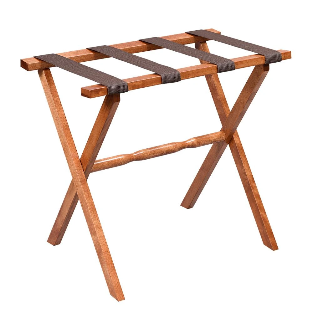 Gatehouse Furniture Luggage Rack - Straight Wood Leg with 4 Nylon Straps Gatehouse Furniture Luggage Rack - Straight Wood Leg With 4 Nylon Straps -Luggage Pros Shop Gatehouse Furniture Luggage Rack Straight Wood Leg with 4 Nylon Straps 9