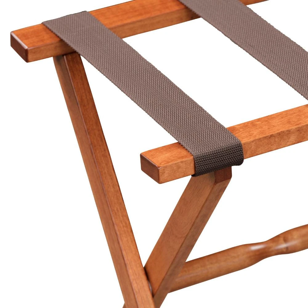 Gatehouse Furniture Luggage Rack - Straight Wood Leg with 4 Nylon Straps Gatehouse Furniture Luggage Rack - Straight Wood Leg With 4 Nylon Straps -Luggage Pros Shop Gatehouse Furniture Luggage Rack Straight Wood Leg with 4 Nylon Straps