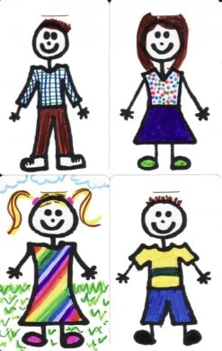 Luggage Pros Color Your Family Luggage Tag - Dad -Luggage Pros Shop Luggage Pros Color Your Family Luggage Tag Dad 4