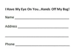 Luggage Pros "Pinkie" Luggage Tag -Luggage Pros Shop Luggage Pros Pinkie Luggage Tag 2