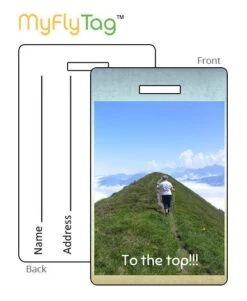 MyFly Personalized Luggage Tag - Horizontal -Luggage Pros Shop MyFly Personalized Luggage Tag Horizontal 4