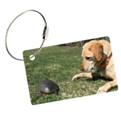 MyFly Personalized Luggage Tag - Horizontal With Metal Loop Upgrade -Luggage Pros Shop MyFly Personalized Luggage Tag Horizontal with Metal Loop Upgrade 5