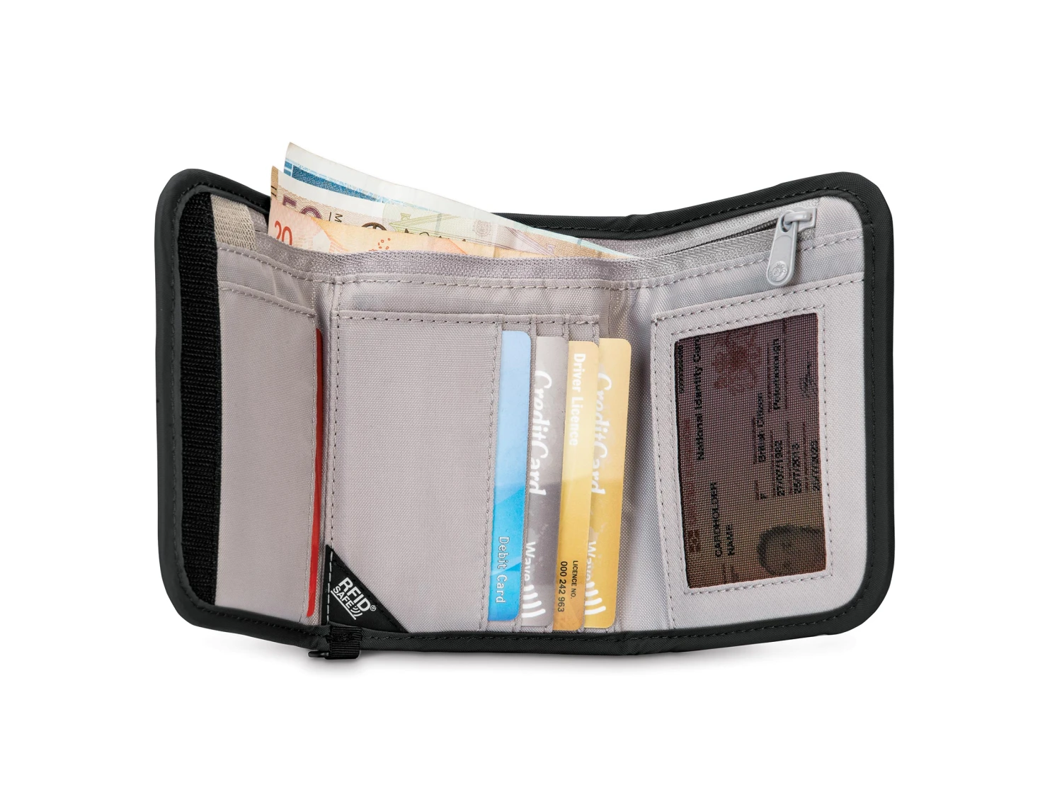 Pacsafe RFIDsafe V125 Trifold Wallet Pacsafe RFIDsafe V125 Trifold Wallet -Luggage Pros Shop Pacsafe RFIDsafe V125 Trifold Wallet 2