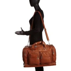 Piel Leather False Bottom Duffel Bag 6 Piel Leather False Bottom Duffel Bag -Luggage Pros Shop Piel Leather False Bottom Duffel Bag 5