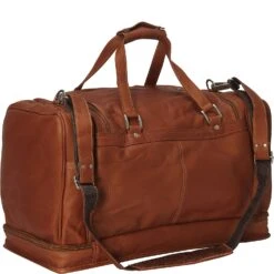 Piel Leather False Bottom Duffel Bag 7 Piel Leather False Bottom Duffel Bag -Luggage Pros Shop Piel Leather False Bottom Duffel Bag 6