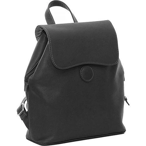 Piel Leather Flap-Over Button Backpack Piel Leather Flap-Over Button Backpack -Luggage Pros Shop Piel Leather Flap Over Button Backpack 6