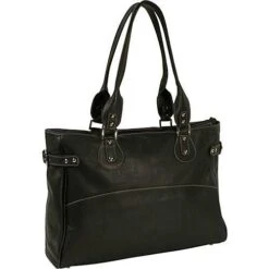 Piel Leather Large Ladies Side Strap Tote -Luggage Pros Shop Piel Leather Large Ladies Side Strap Tote 8