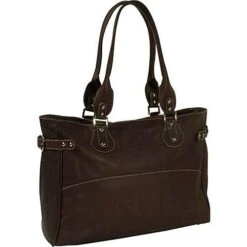 Piel Leather Large Ladies Side Strap Tote -Luggage Pros Shop Piel Leather Large Ladies Side Strap Tote 9