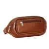 Piel Leather Multi-Zip Oval Waist Bag -Luggage Pros Shop Piel Leather Multi Zip Oval Waist Bag