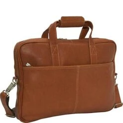 Piel Leather Top-Zip Portfolio -Luggage Pros Shop Piel Leather Top Zip Portfolio 4