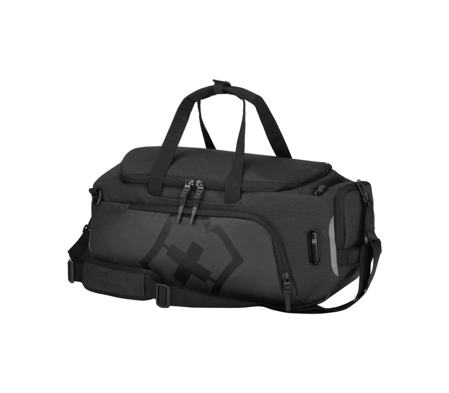 Victorinox Touring 2.0 Travel 2 in 1 Duffel Victorinox Touring 2.0 Travel 2 In 1 Duffel -Luggage Pros Shop TD Blk Front5