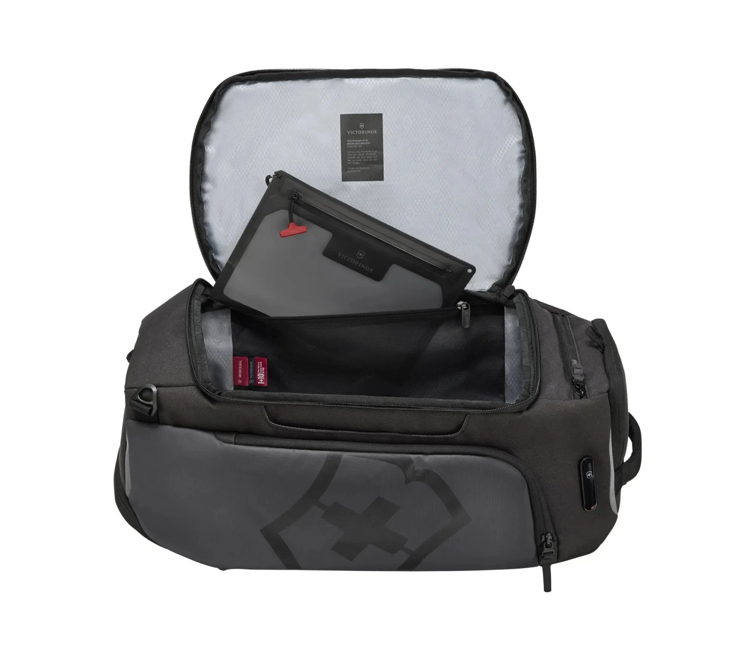 Victorinox Touring 2.0 Travel 2 in 1 Duffel Victorinox Touring 2.0 Travel 2 In 1 Duffel -Luggage Pros Shop TD Blk Open