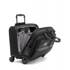 TUMI Alpha 3 Deluxe 4 Wheel Laptop Case Brief 4 TUMI Alpha 3 Deluxe 4 Wheel Laptop Case Brief -Luggage Pros Shop TUMI Alpha 3 Deluxe 4 Wheel Laptop Case Brief 3