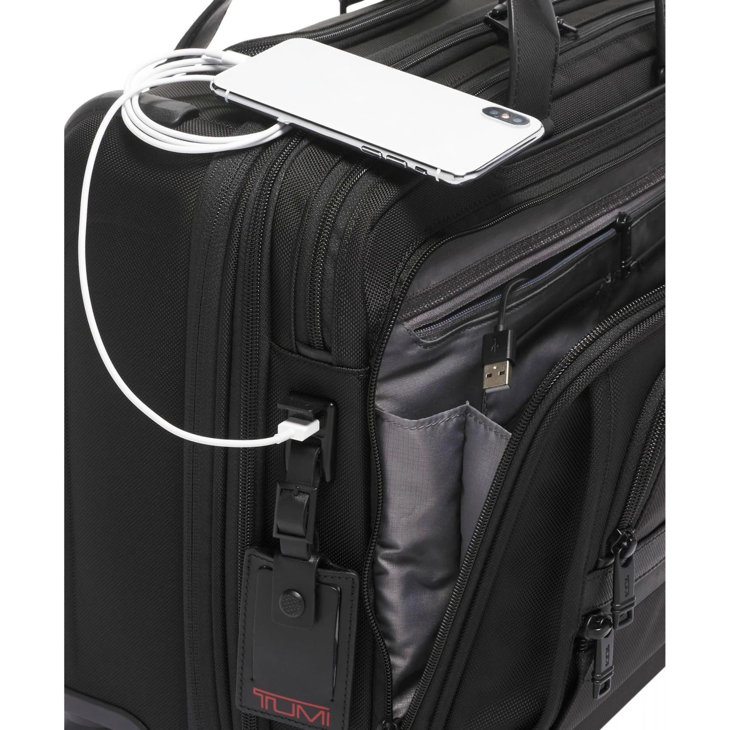 TUMI Alpha 3 Deluxe 4 Wheel Laptop Case Brief TUMI Alpha 3 Deluxe 4 Wheel Laptop Case Brief -Luggage Pros Shop TUMI Alpha 3 Deluxe 4 Wheel Laptop Case Brief 5