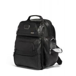 TUMI Alpha 3 Leather Brief Pack -Luggage Pros Shop TUMI Alpha 3 Leather Brief Pack 4