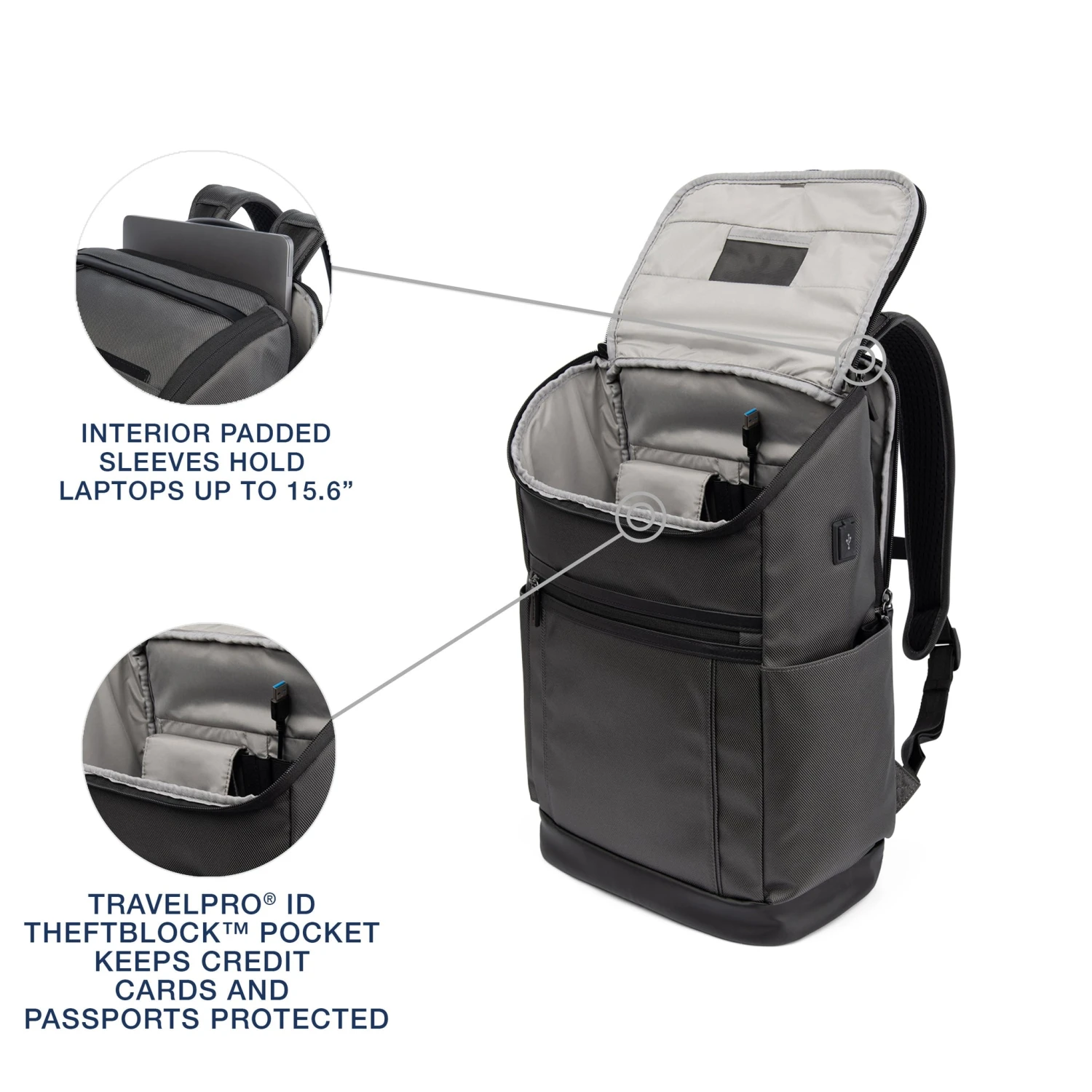 Travelpro Crew Executive Choice 3 Medium Top Load Backpack Travelpro Crew Executive Choice 3 Medium Top Load Backpack -Luggage Pros Shop Travelpro Crew Executive Choice 3 Medium Top Load Backpack 9