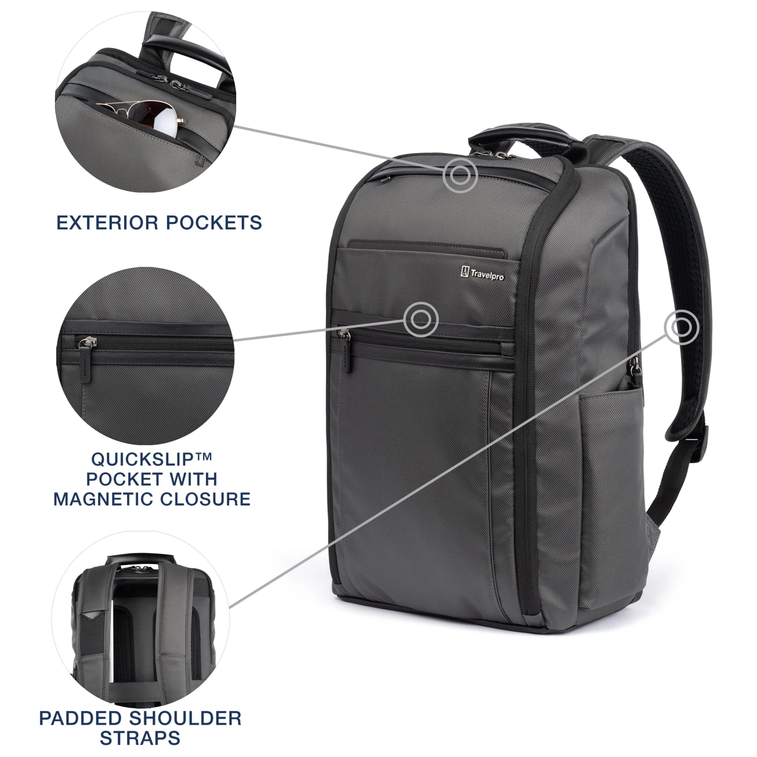 Travelpro Crew Executive Choice 3 Slim Backpack Travelpro Crew Executive Choice 3 Slim Backpack -Luggage Pros Shop Travelpro Crew Executive Choice 3 Slim Backpack 7