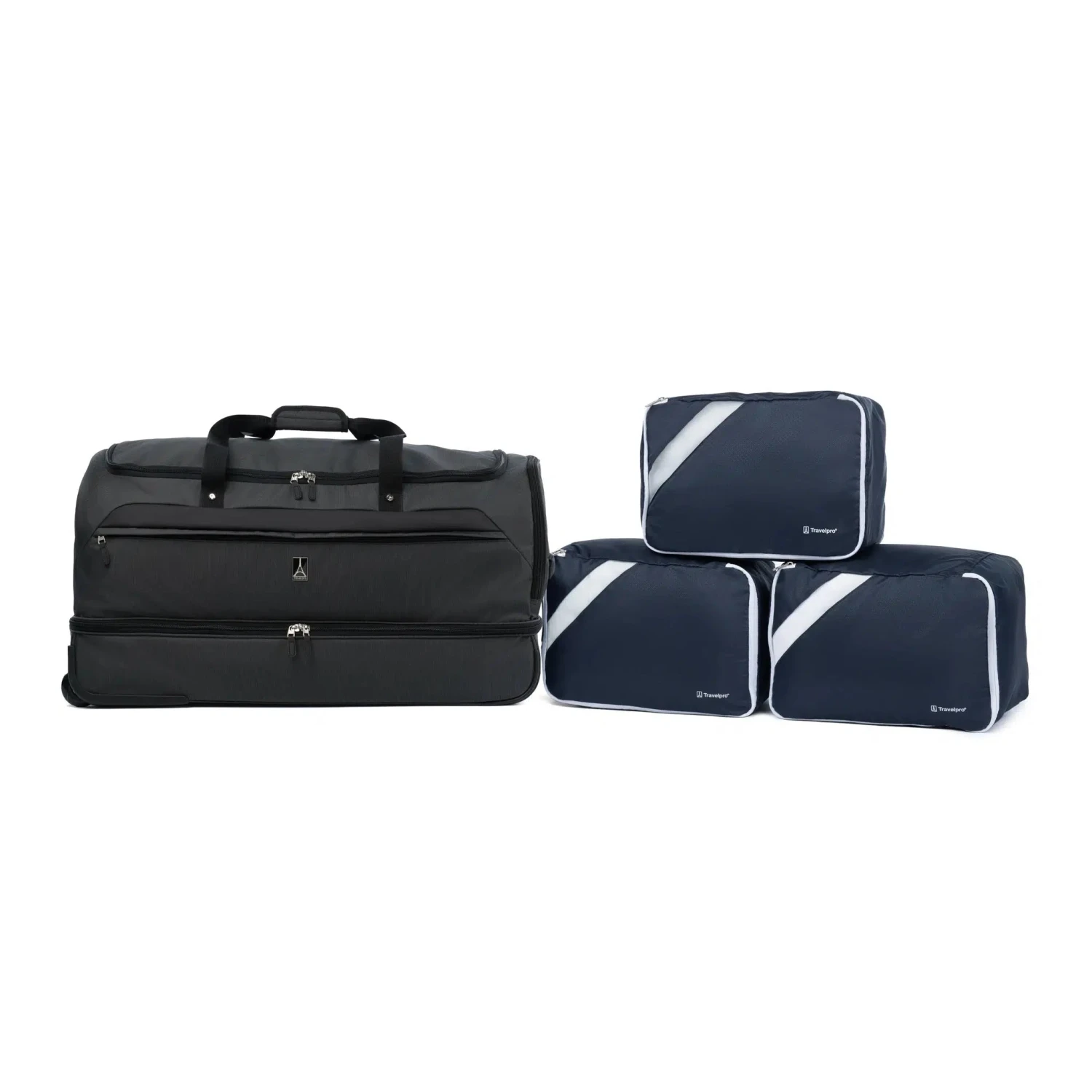 Travelpro Roadtrip 30" Drop-Bottom Rolling Duffel with Packing Cubes Travelpro Roadtrip 30" Drop-Bottom Rolling Duffel With Packing Cubes -Luggage Pros Shop Travelpro Roadtrip 30 Drop Bottom Rolling Duffel with Packing Cubes 2