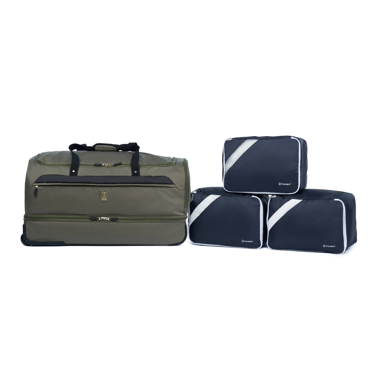 Travelpro Roadtrip 30" Drop-Bottom Rolling Duffel with Packing Cubes Travelpro Roadtrip 30" Drop-Bottom Rolling Duffel With Packing Cubes -Luggage Pros Shop Travelpro Roadtrip 30 Drop Bottom Rolling Duffel with Packing Cubes 3