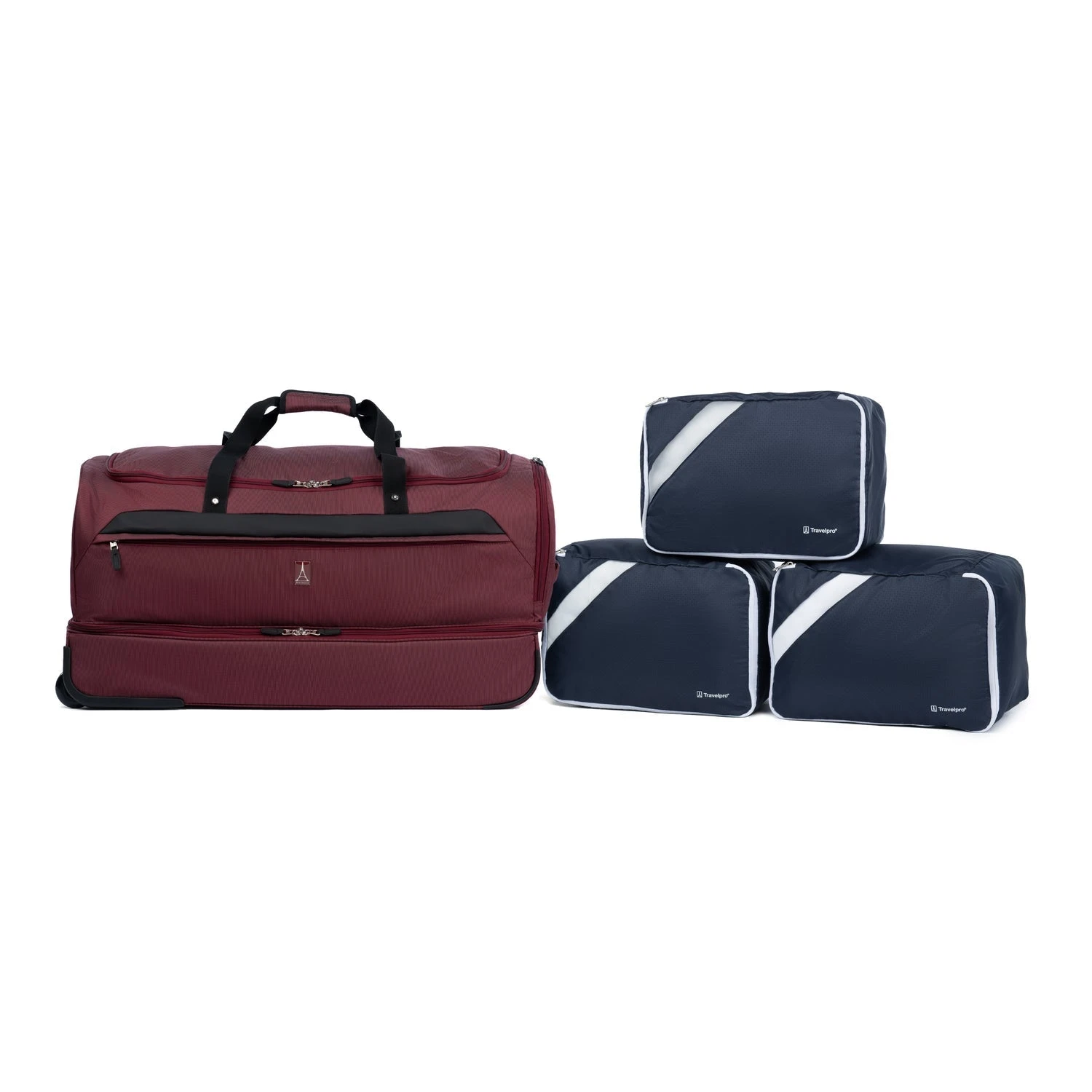 Travelpro Roadtrip 30" Drop-Bottom Rolling Duffel with Packing Cubes Travelpro Roadtrip 30" Drop-Bottom Rolling Duffel With Packing Cubes -Luggage Pros Shop Travelpro Roadtrip 30 Drop Bottom Rolling Duffel with Packing Cubes 4