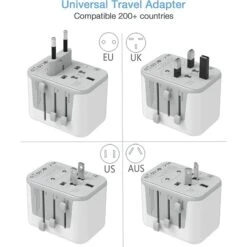 Voltage Valet International Travel Adapter 5 Port USB -Luggage Pros Shop Voltage Valet International Travel Adapter 5 Port USB 3
