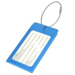Voltage Valet Metal Luggage Tag With Cable