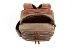 Korchmar Lux Mason Waxed Canvas And Leather Laptop Backpack 4 Korchmar Lux Mason Waxed Canvas And Leather Laptop Backpack -Luggage Pros Shop korchmar lux mason waxed canvas and leather laptop backpack 3