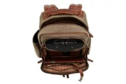 Korchmar Lux Mason Waxed Canvas And Leather Laptop Backpack 5 Korchmar Lux Mason Waxed Canvas And Leather Laptop Backpack -Luggage Pros Shop korchmar lux mason waxed canvas and leather laptop backpack 4