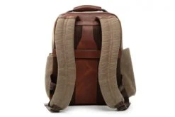 Korchmar Lux Mason Waxed Canvas And Leather Laptop Backpack 6 Korchmar Lux Mason Waxed Canvas And Leather Laptop Backpack -Luggage Pros Shop korchmar lux mason waxed canvas and leather laptop backpack 5