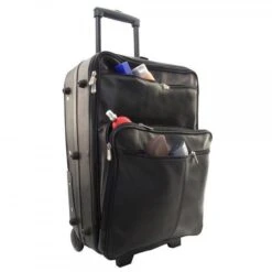 Piel Leather 22" Wheeled Traveler -Luggage Pros Shop piel leather 22 wheeled traveler 5