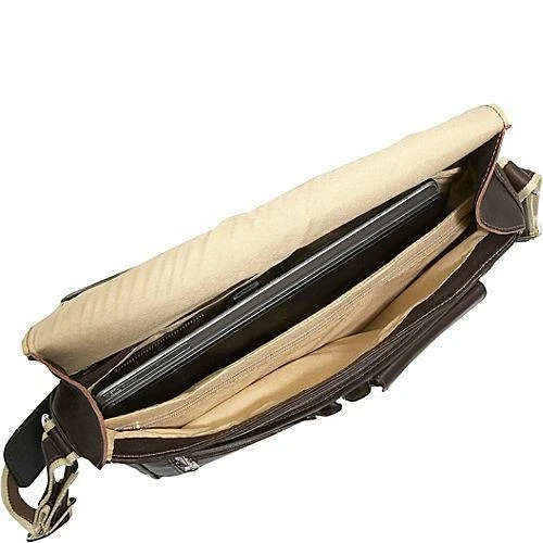 Piel Leather Classic Expandable Messenger Bag Piel Leather Classic Expandable Messenger Bag -Luggage Pros Shop piel leather classic expandable messenger bag 2